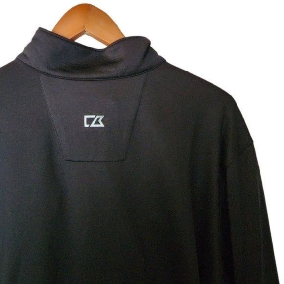Cutter & Buck DRYTEC‎ SuperBowl Black Gray 1/4 Zip Pullover Men’s Size XL - Picture 10 of 10